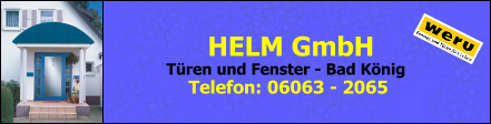 Helm GmbH Türen und Fenster - Bad König 